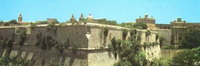 Mdina várfalai Máltán
